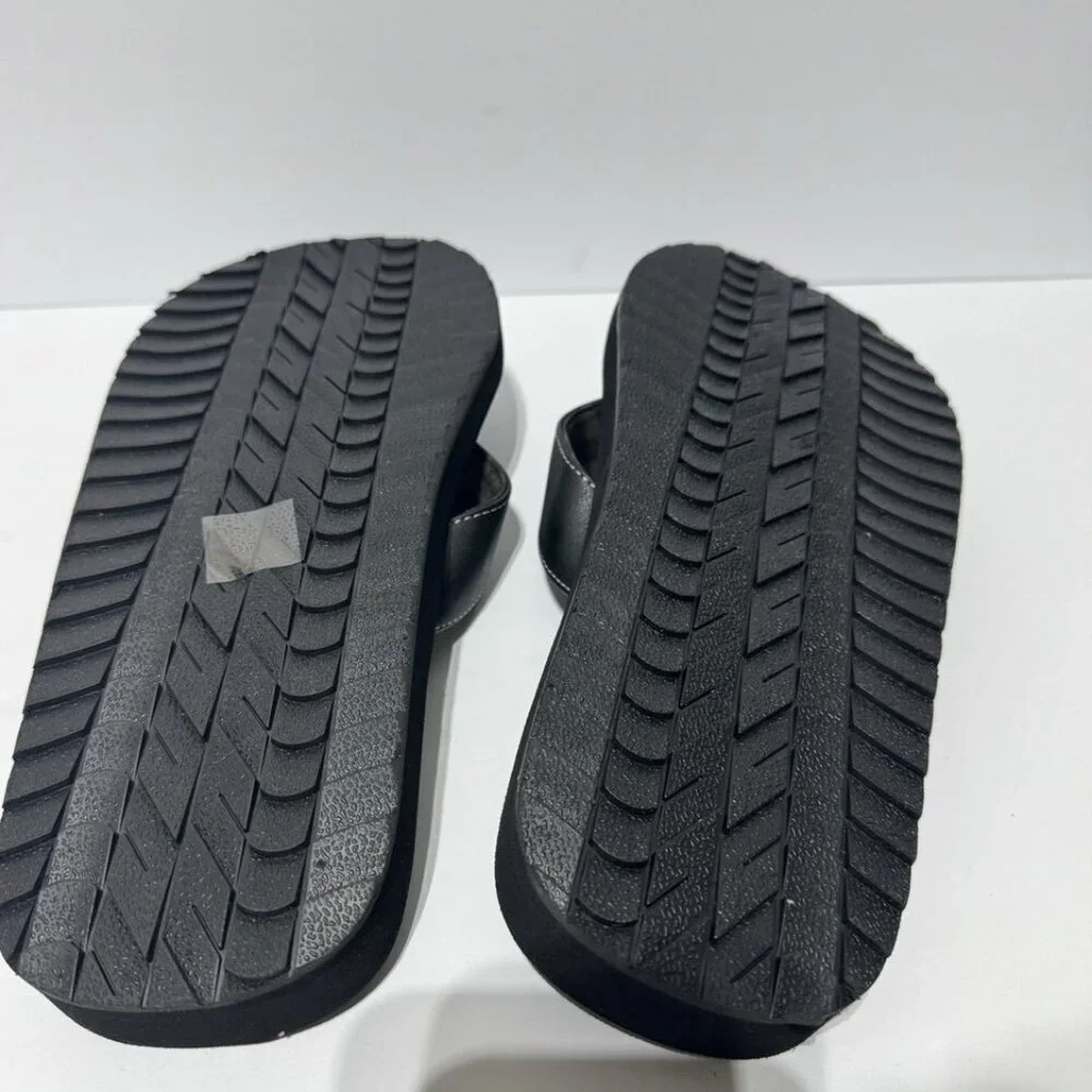 Bruno Marc Mens Flip Flop Sandals Black Size 12 M